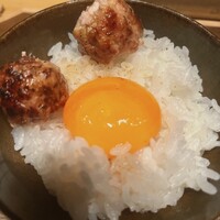 鳥カミ GARDEN CITY - つくね&卵黄オンザライス♪