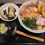 カネ勘 - 海老天おろしきしめんと天むす