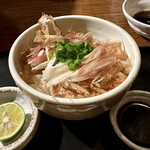 七輪焼肉 楽しいら - 茗荷ご飯   酢橘をギュギュッっと絞って醤油たらすの、さっぱりで激ウマ!!