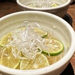 七輪焼肉 楽しいら - すだち冷麺