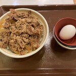 すき家 - 牛丼大盛と卵