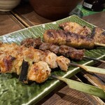 酔心 - 焼き鳥盛り合わせ(タレ)