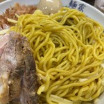 麺家 いし川 - 麺チラ、、、ができずまぜっかえしたところ