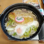 Sushiben - 鍋焼きうどん　750円　＋　牛肉トッピング　160円