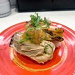 かっぱ寿司 - 瀬戸内海産蒸し牡蠣の食べ比べ 275円