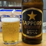 Torisei - 瓶ビール（サッポロ黒ラベル）