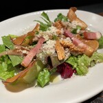 俺のフレンチ・イタリアン - ごぼうが美味しい、ドレは濃いめサラダ