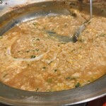 牡蠣ひよっこ商店 - 土手鍋の後の雑炊