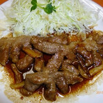 豚香王国 井しん - トンコロ定食！ウスターソース＆にんにくのパワーランチ!!!※付け合せ内容変更有り