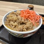 吉野家 - 久々の白い牛丼　煮かたがあまい