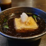 まんなかや - お通し：揚げ出し豆腐