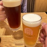 Washoku Tachibana - 本日の道頓堀ビール（左）道頓堀ビール大阪ケルシュ各550円