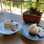 オリザ - 和梨のタルトといちじくのロールケーキ