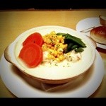 レストラン シラツユ - 【ロールキャベツのホワイトシチュー仕立て】￥1,300