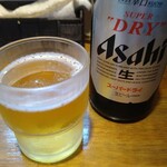 中華そばや 和凡 - 瓶ビール(スーパードライ)