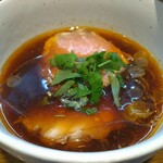 中華そばや 和凡 - つけ汁(ラー油)