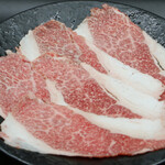 Hida beef thinly sliced short ribs