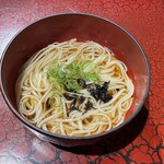 稲庭うどん 無限堂 - トッピング後