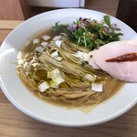 めん処 きよ洲 - オリーブオイルのフレッシュな香りとサバが合う！