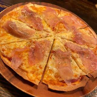 Pizza is handmade from scratch! Uses special “Rustica”