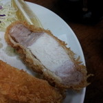 丸五 - 特ロースかつ断面