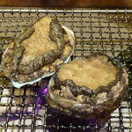 いろり庵 - 小樽産アワビ2013.11.1