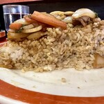 幸園 - 半分くらい食べた後の断面。