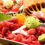 にだいめ野口鮮魚店 - 料理写真:数量限定　極上まぐろ「帝王トリオ」盛