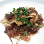 トラットリア・アルベロ - フランス産鴨肉のラグー　自家製パッパルデッレ