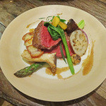 ビストロ　アンコニュ - イチボの炭火焼き