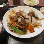 香港料理 明記 - 黒酢酢豚