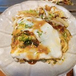 Hiroshima Okonomiyaki Kurumi - 半熟スペシャル(そば)_¥950