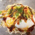 Hiroshima Okonomiyaki Kurumi - 半熟スペシャル(そば)_¥950