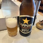 ステーキハウスひのき - ビールは大瓶