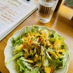 まるごとVeganダイニング浅草 - ランチプレートのサラダ