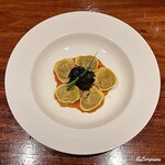 まつばら - イカ墨の甲烏賊とポモドーロで味わうトルテリー二