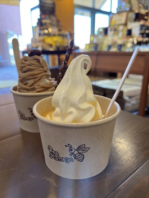 ハニートップHONEY TOP ソフトクリーム電光行燈（あんどん）看板 ハニートップHONEY TOP ソフトクリーム電光行燈（あんどん）看板