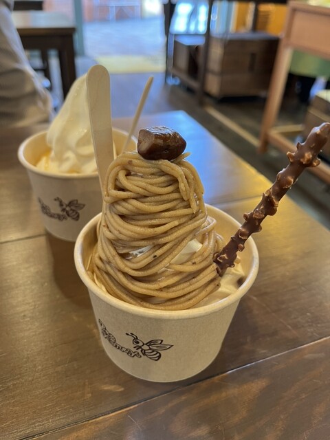 ハニートップHONEY TOP ソフトクリーム電光行燈（あんどん）看板 ハニートップHONEY TOP ソフトクリーム電光行燈（あんどん）看板