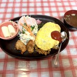 一休食堂 - オムライスセット¥930