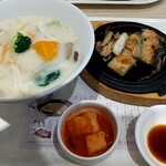 ぴょんぴょん舎　オンマーキッチン 仙台港店 - 温麺とチヂミセット
