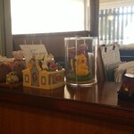 キッチン ブルー グローブ - レジ横の置物