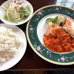 Café Restaurant BONANZA - 日替わり：岩手産チキンソテーオニオントマトソース