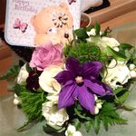 神保町 傳 - お花の中にもくまさんが！！