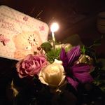 神保町 傳 - このように素敵なお花とカードをいただきました☆