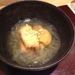 神保町 傳 - 秋茄子と穴子の揚げ物と冬瓜の崩し　