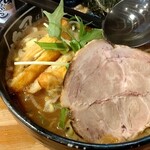 北海道ラーメン 追風丸 - 赤味噌麺大盛（880円）