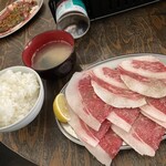 Taishuu Yakiniku Ryueru - 牛コウネランチ 1100円税込