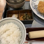 とんかつ かつ喜 - 料理写真:米。