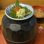三代目 田久保食堂 - こぼれ海鮮丼（提供時）