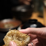 神楽坂 囲炉裏 肉よろず - 焼きおにぎり